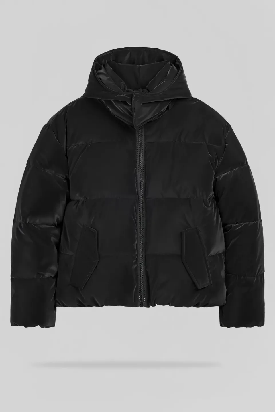 Teddy Smith B-Puff JR piumino nero bambina con cappuccio