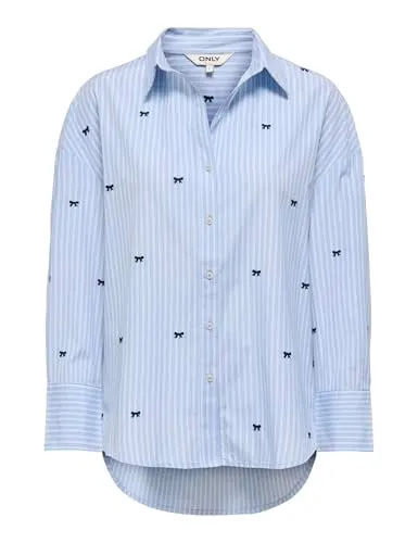ONLY Onloregon camicia donna tinta unita