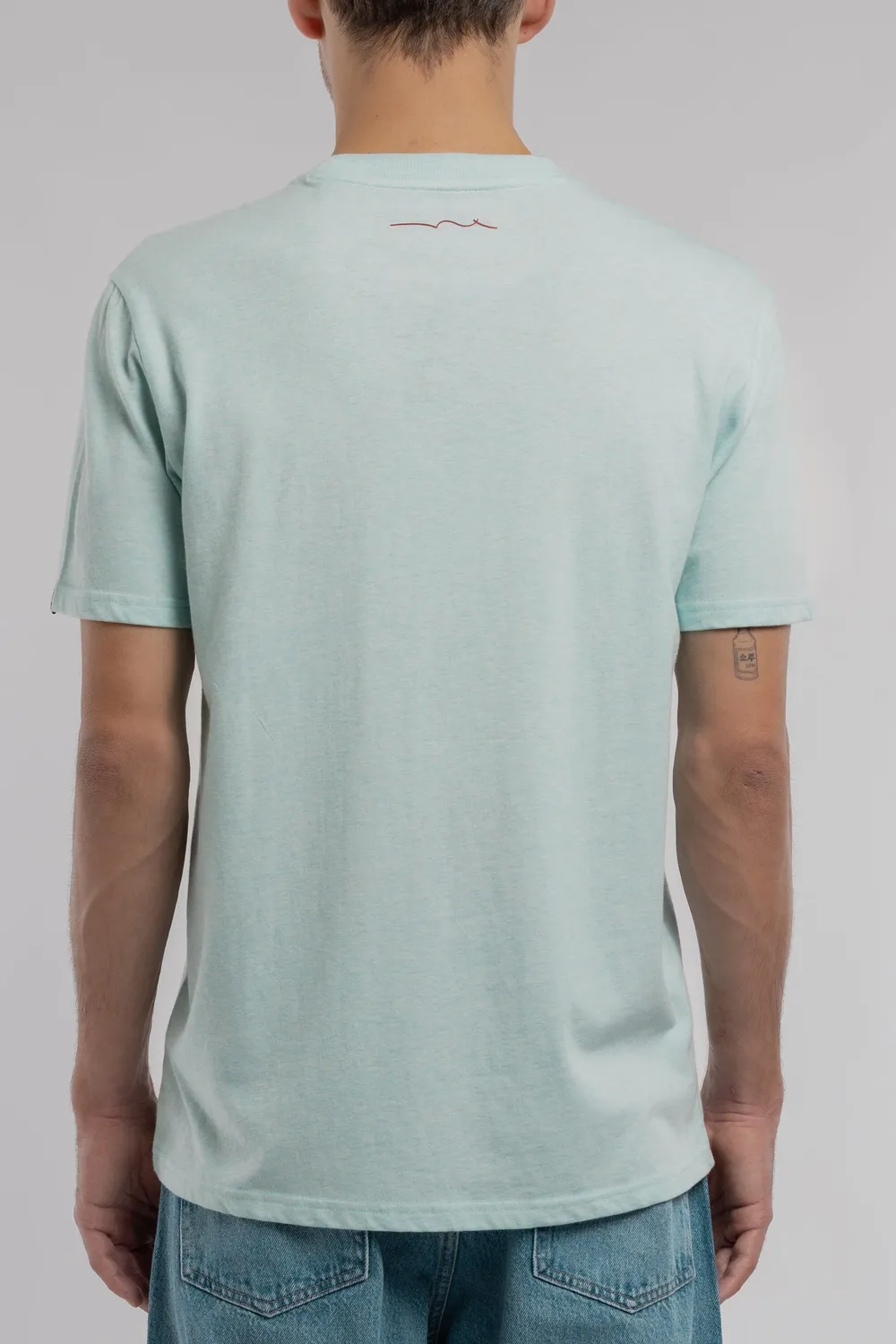 Teddy Smith T-Narvik MC t-shirt bleach menthol cotone