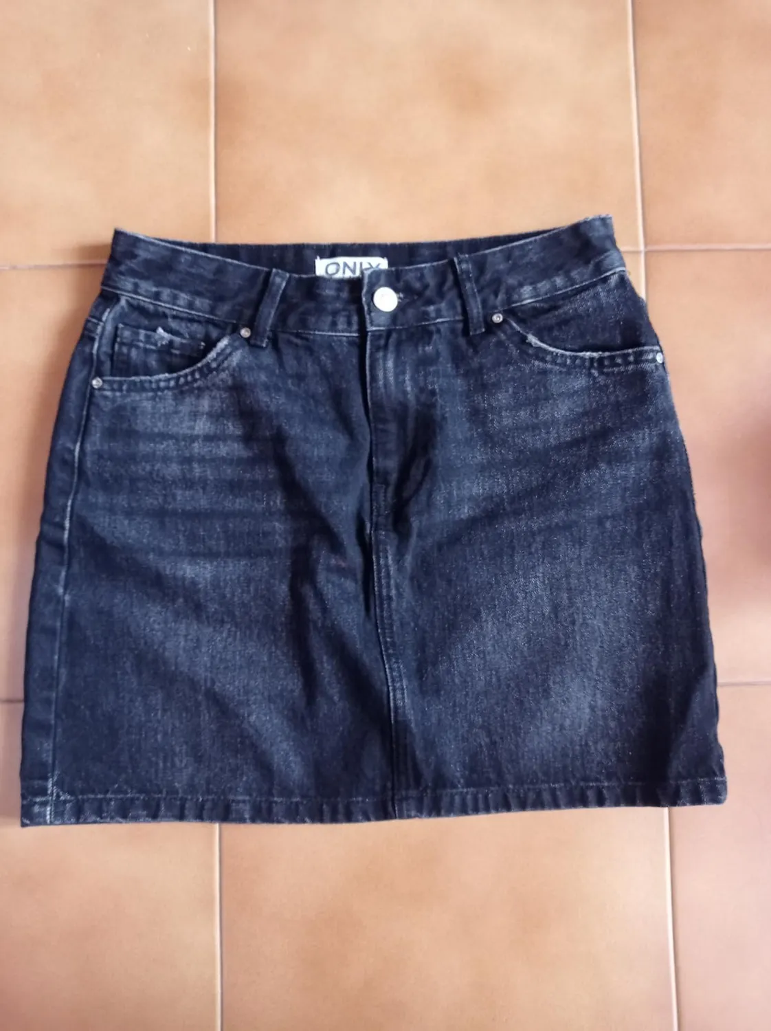 ONLY Onlstella gonna shorts light blue denim