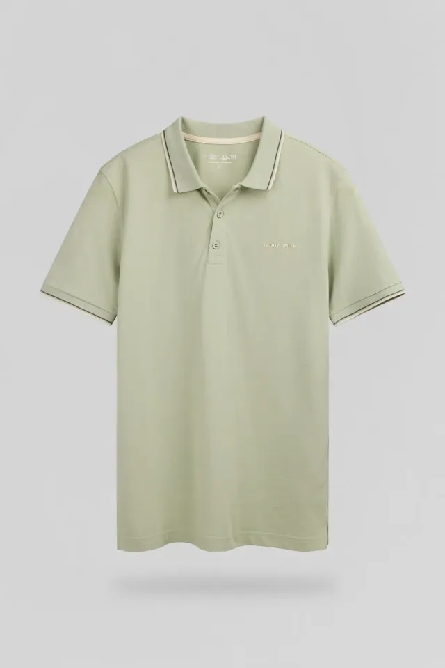 Teddy Smith Pasian 2 polo verde salvia 100% cotone