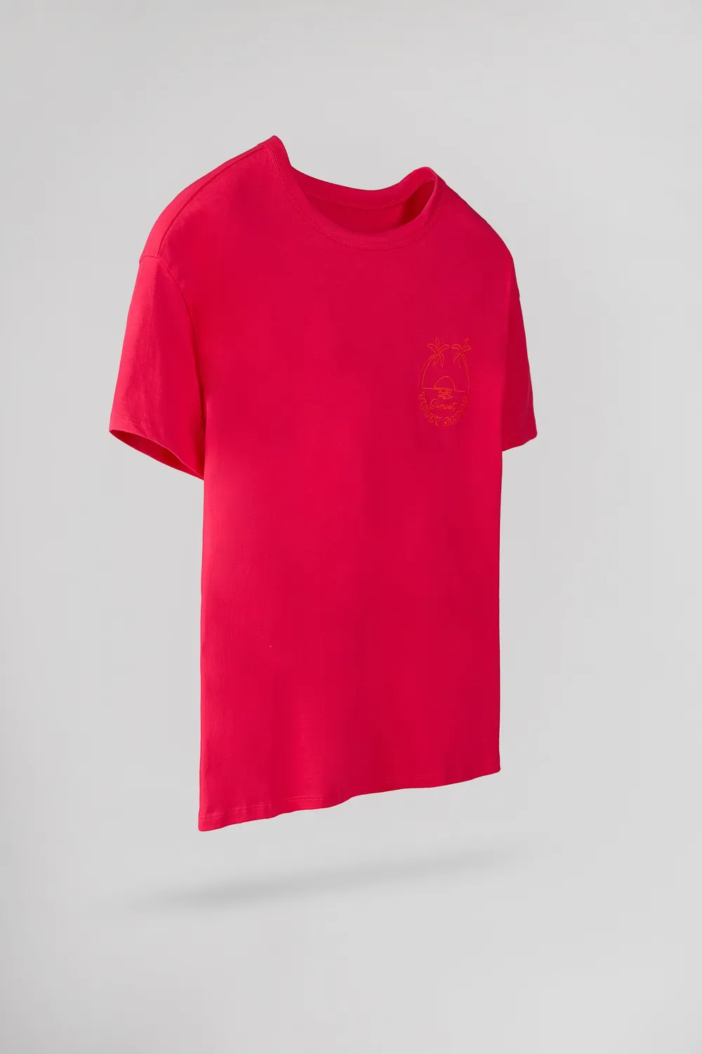 Teddy Smith T-Surf MC t-shirt fuxia oversize