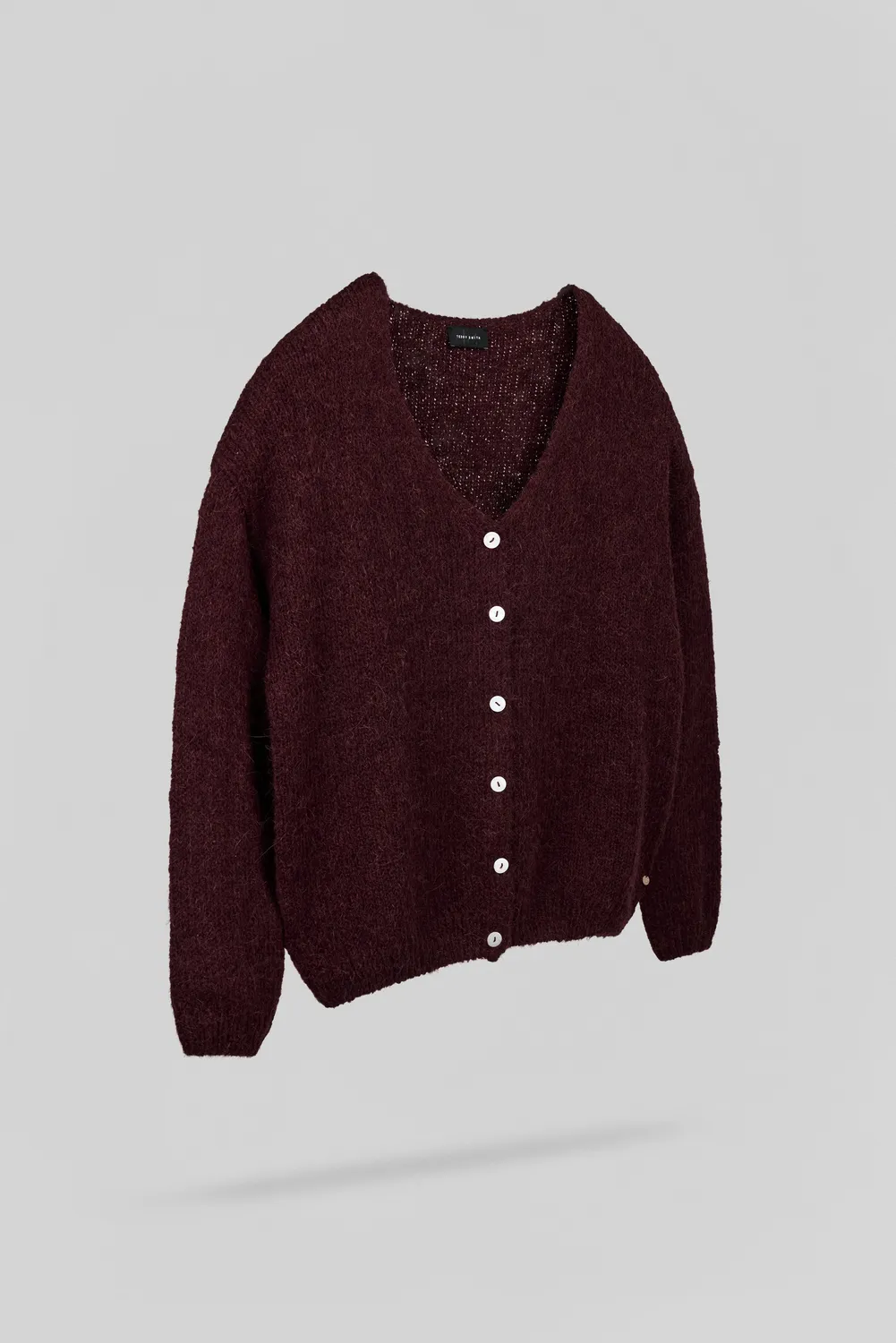 Teddy Smith G-Mela cardigan donna bordeaux misto alpaca
