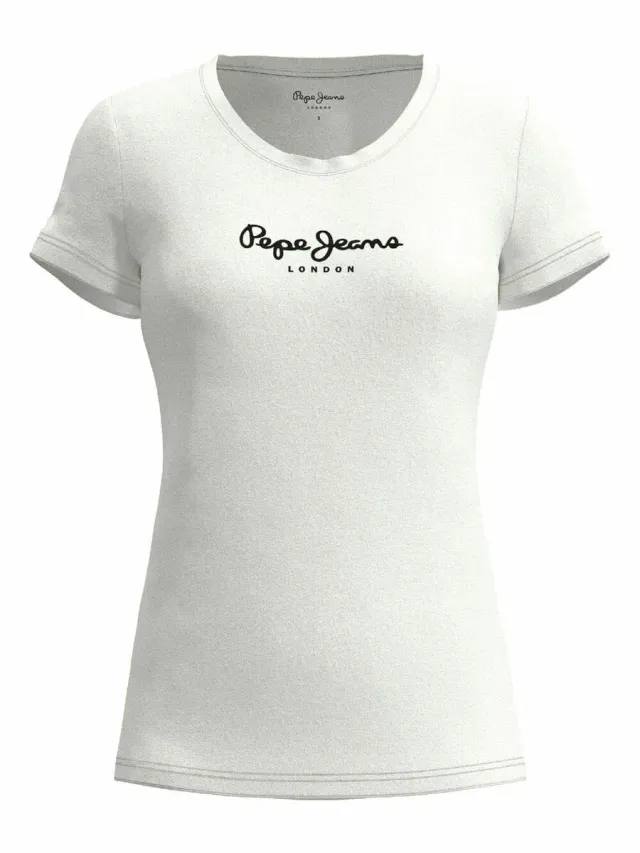 Pepe Jeans New Virginia t-shirt donna bianca slim