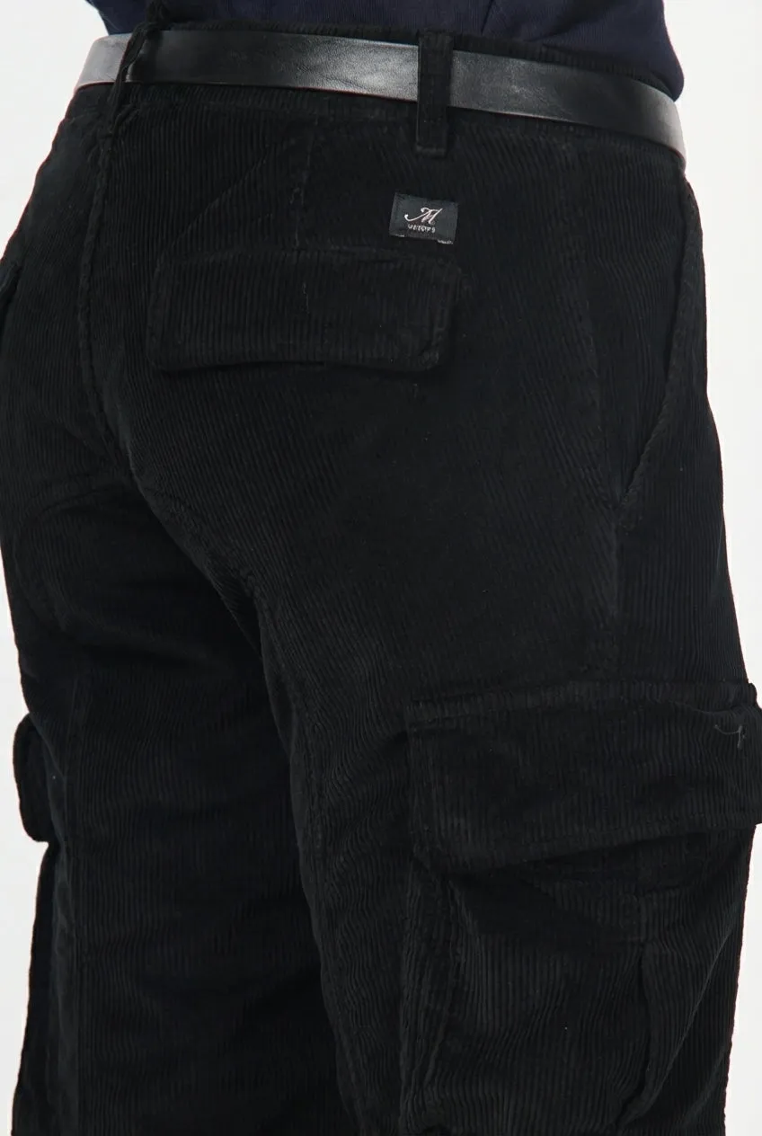 Mason's Chile cargo uomo nero velluto extra slim