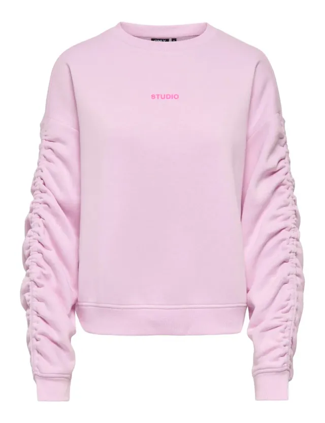 ONLY Onlsweat felpa donna girocollo morbida
