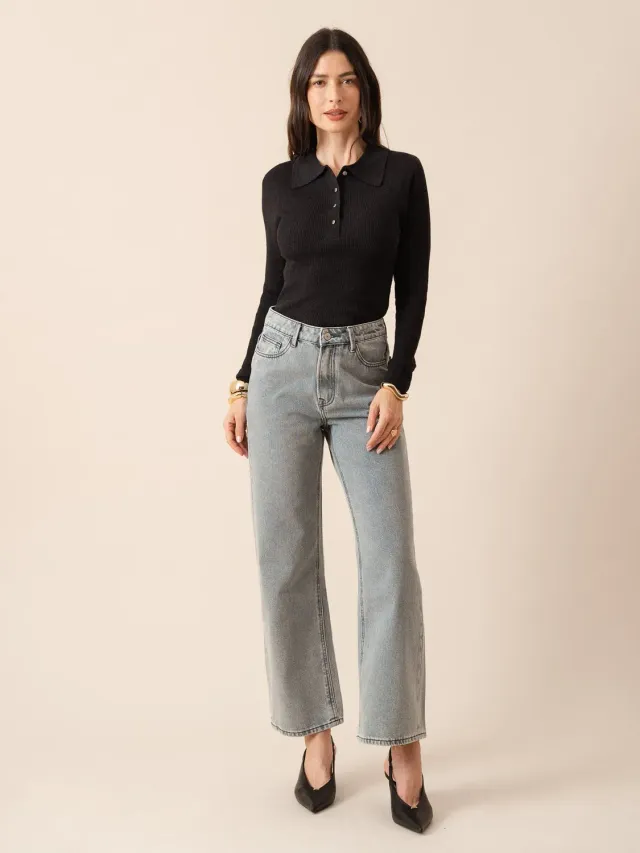 Oraije Raphael jeans straight loose verde
