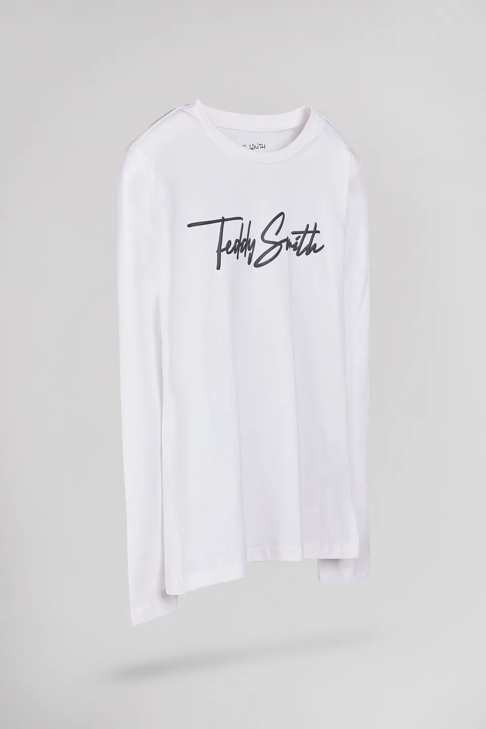 Teddy Smith Evan ML JR Maglia Bambino Bianco Maniche Lunghe