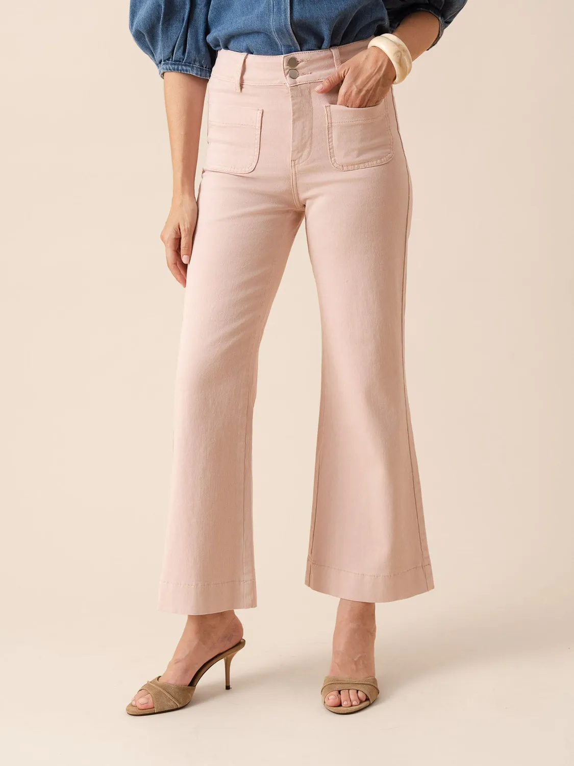 Oraije Elenette jeans flare rosa bosco