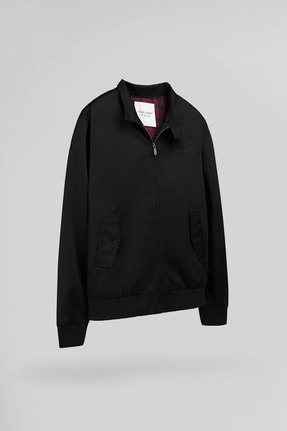 Teddy Smith Sanson 2 giubbotto nero twill uomo