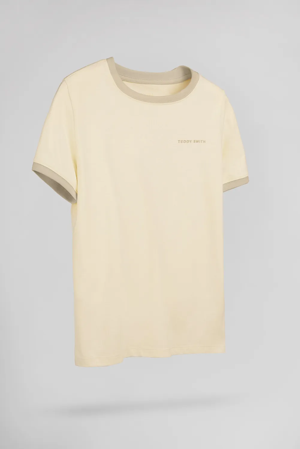 Teddy Smith The Tee 2 R MC JR Naturel T-Shirt Bambino Cotone