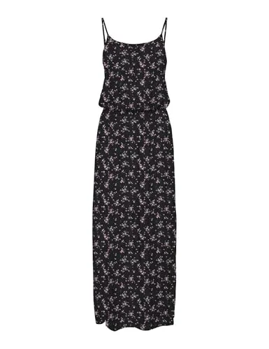 ONLY Onlnova Life Vis Strap abito maxi nero L
