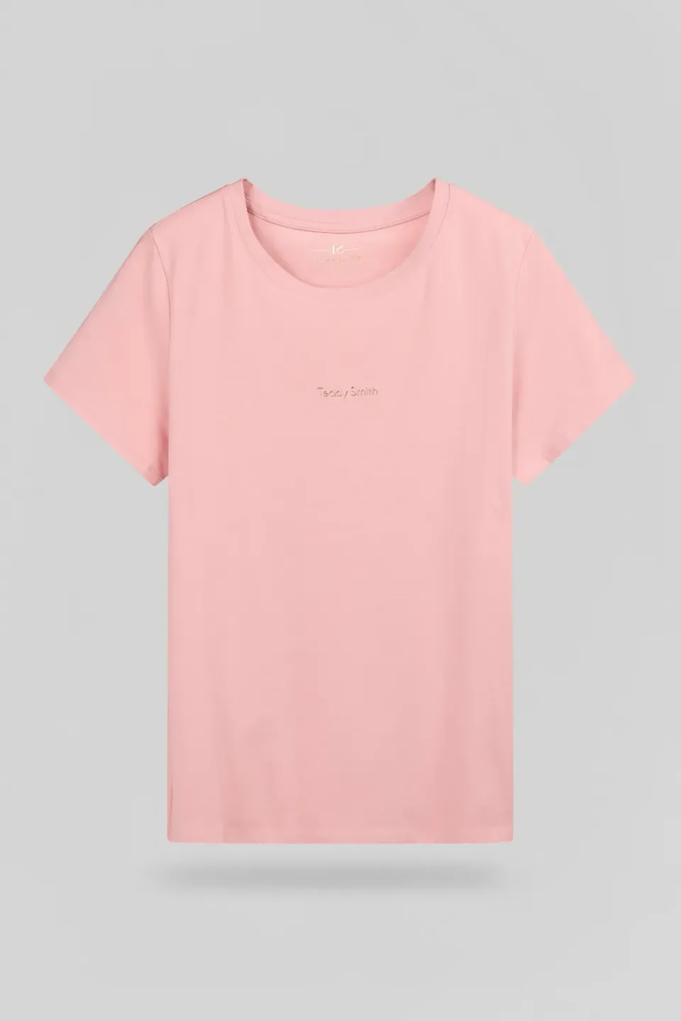 Teddy Smith T-Ribelle MC T-Shirt Donna Vieux Rose Cotone