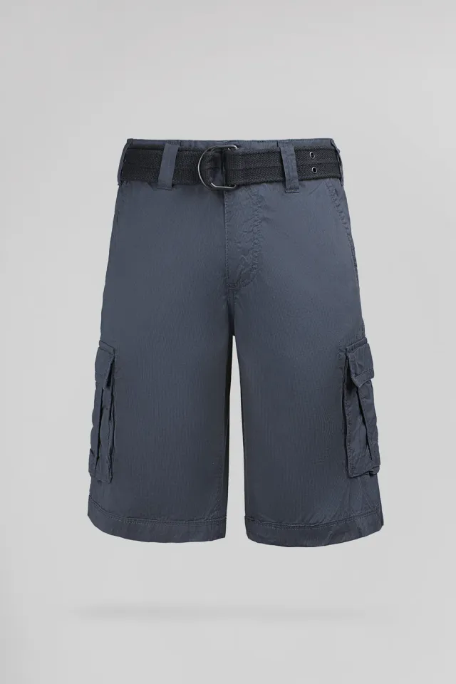 Teddy Smith SYTRO 3 DARK NAVY bermuda navy tasche laterali