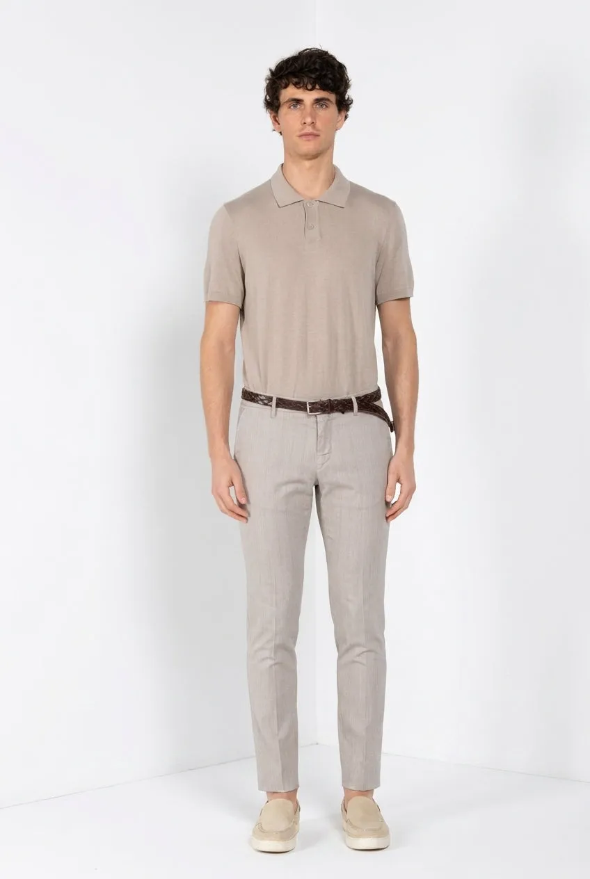 Mason's Milano pantalone chino beige chiaro extra slim
