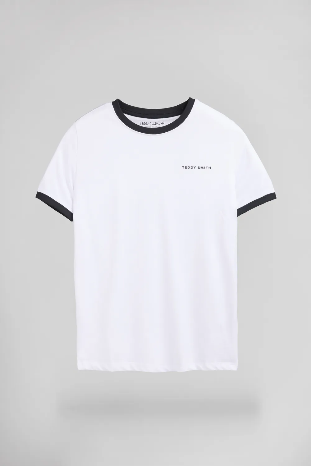 Teddy Smith The Tee 2 R T-shirt bimbo Blanc cotone bordi