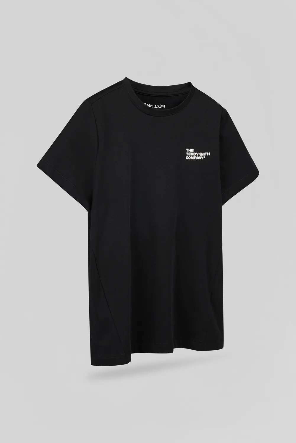 Teddy Smith T-Company T-shirt ragazzo nero elasticizzato