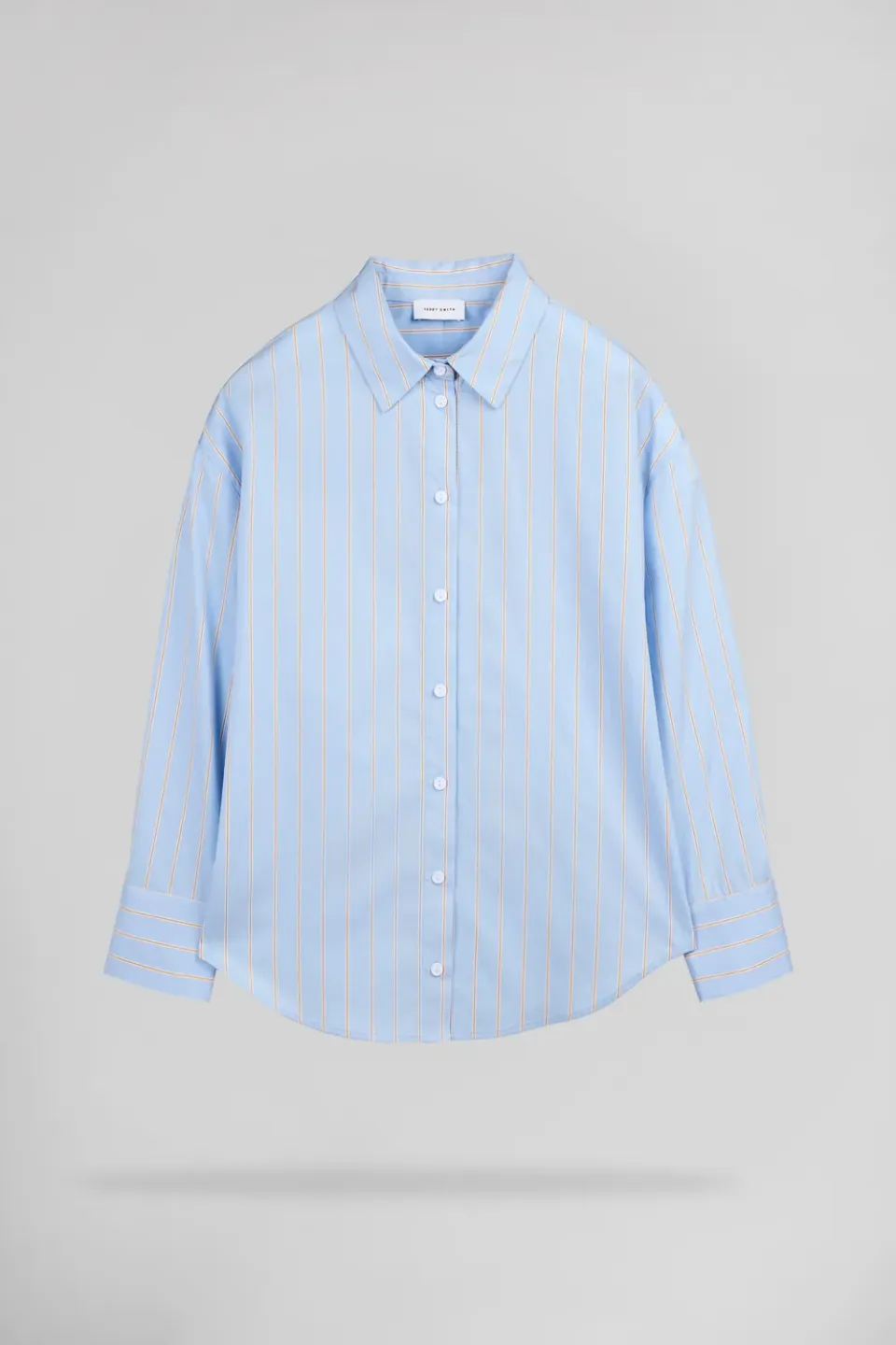 Teddy Smith C-Charlina camicia donna azzurro righe