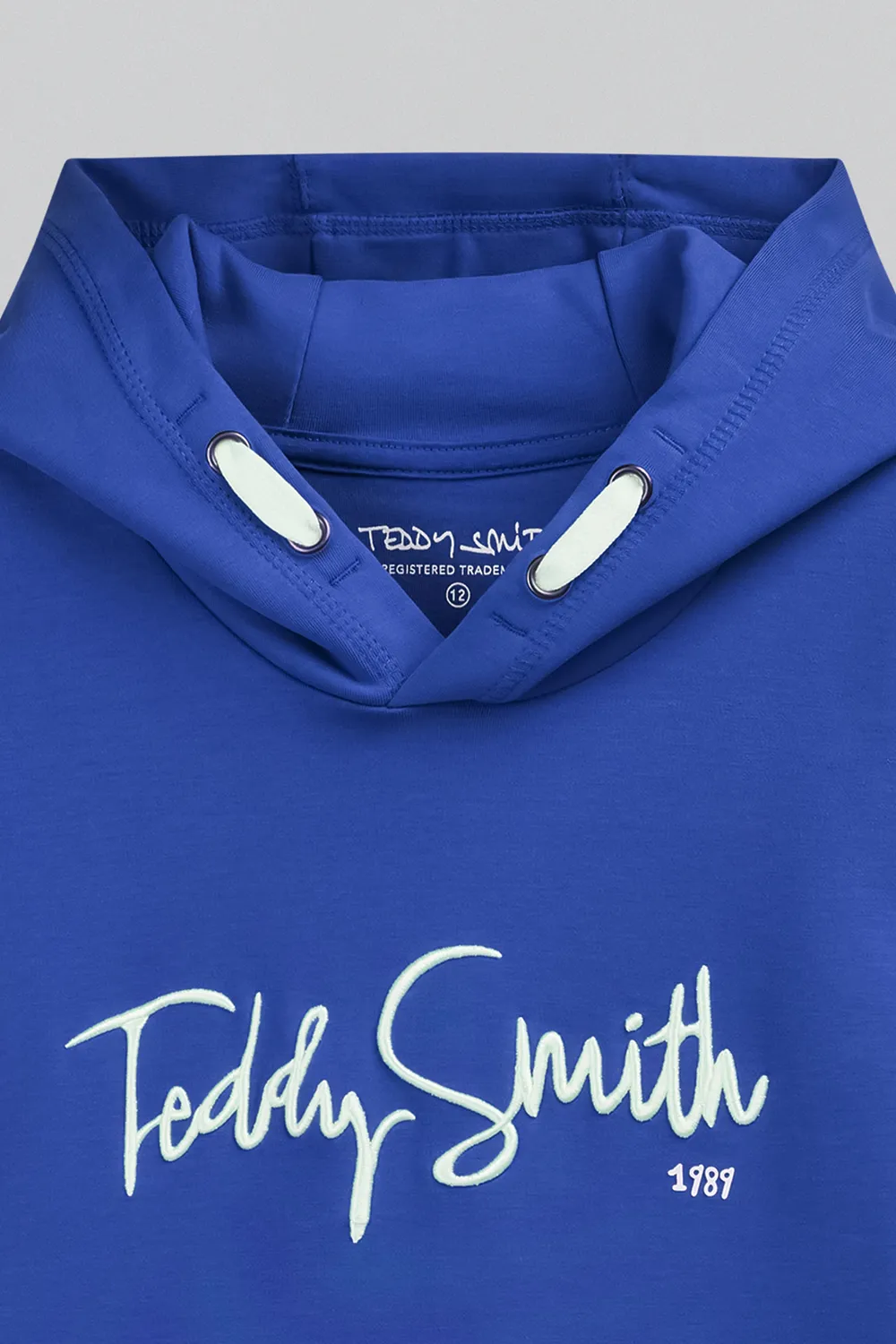 Teddy Smith S-Evry Hoody JR felpa bambino blu peps cotone