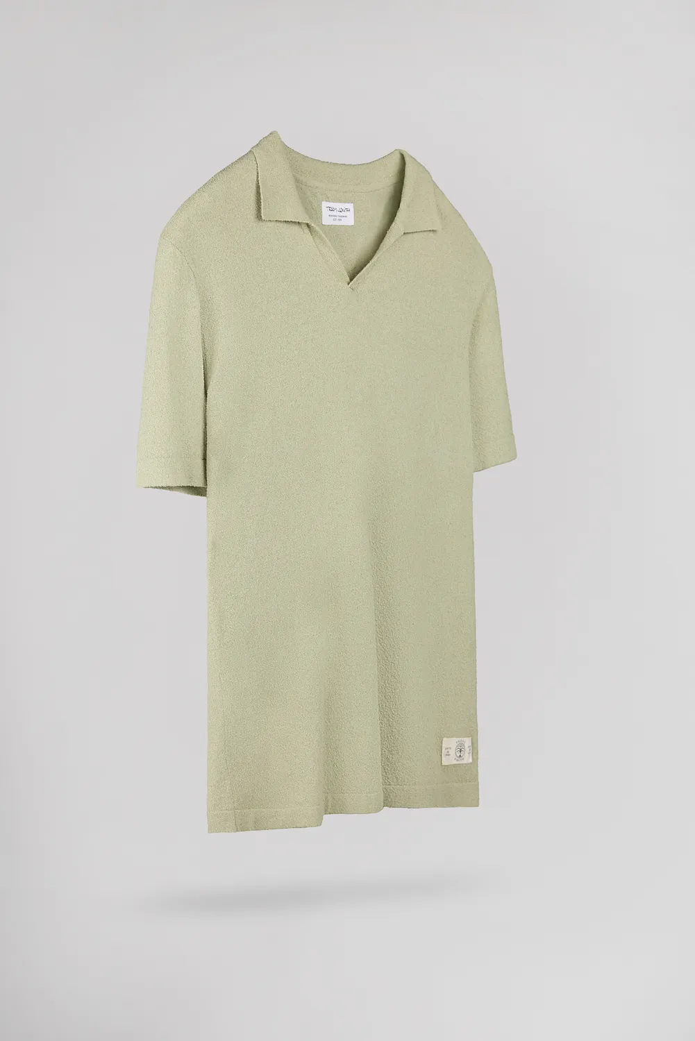 Teddy Smith P-Drago polo uomo verde salvia collo johnny