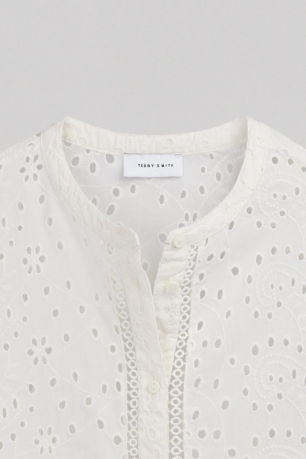 Teddy Smith C-Heli camicia donna Middle White cotone
