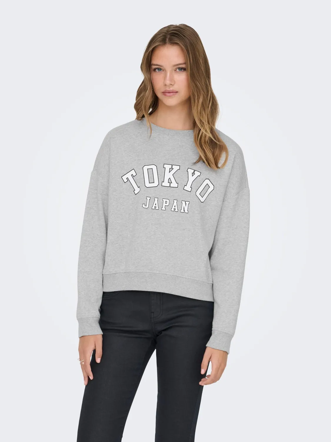 ONLY ONLSweat Felpa Donna XL Grigio Melange