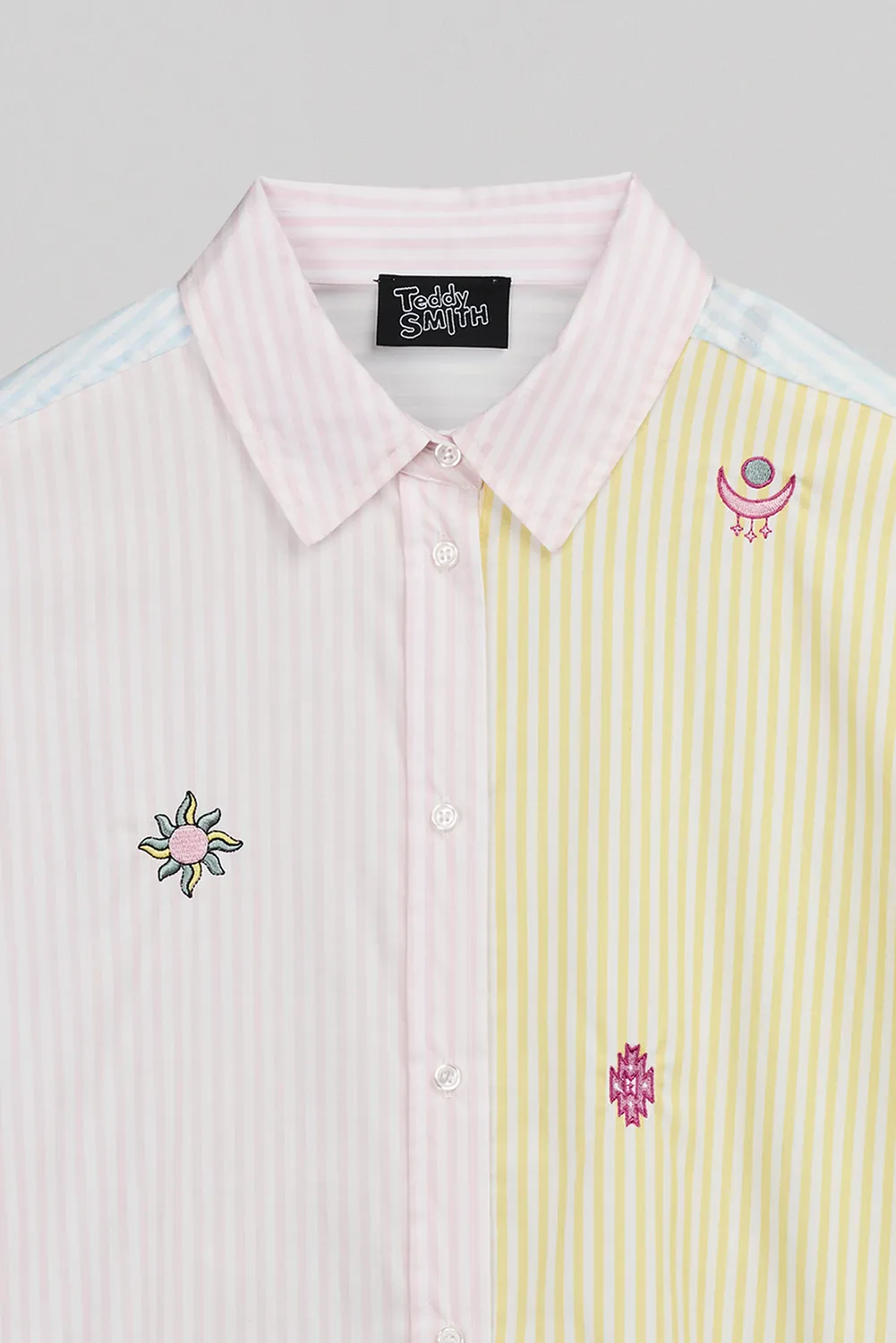 Teddy Smith C-Louisia ML Camicia cotone rosa quartz