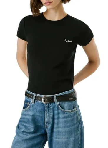 Pepe Jeans Merida T-Shirt Donna Costina Logo