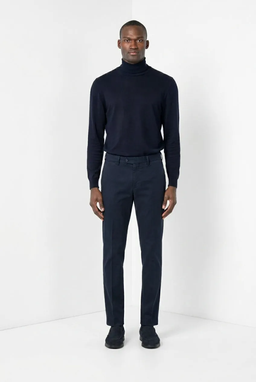 Mason's Torino pantalone chino velluto blu notte slim fit