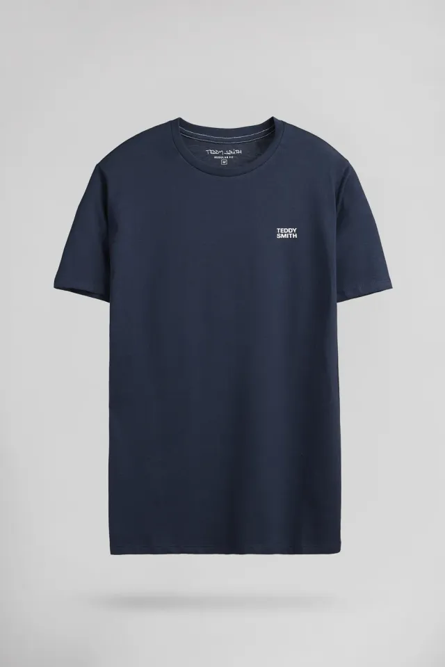 Teddy Smith The Tee 1 T-shirt Uomo Total Navy