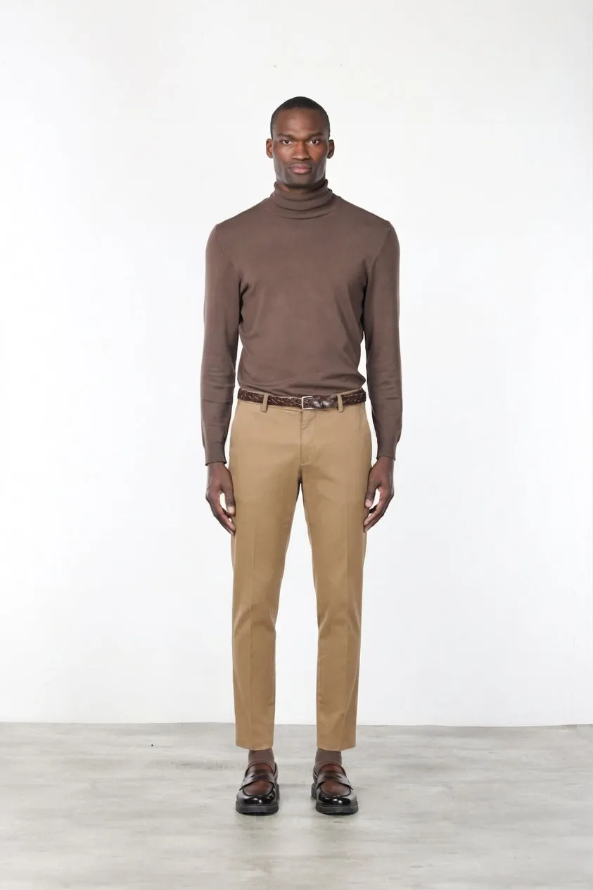 Mason's Milano chino uomo beige scuro extra slim