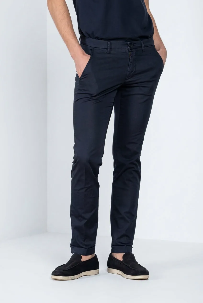 Mason's Torino Travel chino blu notte slim