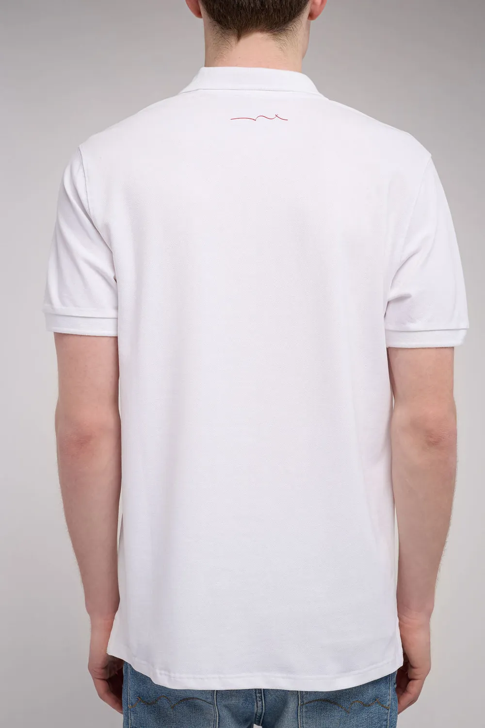 Teddy Smith P-Alban polo uomo bianco piqué cotone
