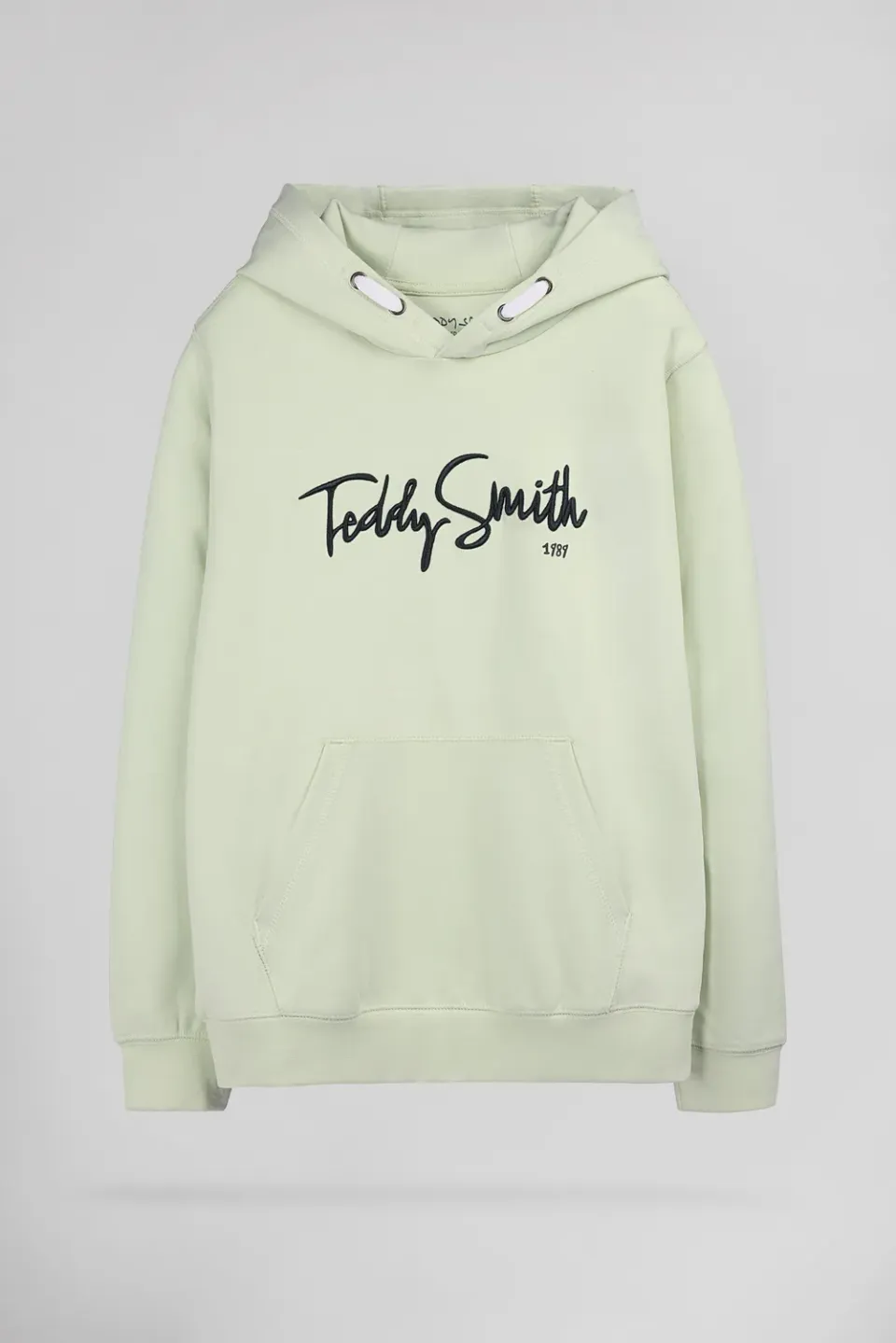 Teddy Smith S-Evry Hoody Jr felpa cappuccio verde ragazzo