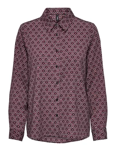 ONLY Onlnova Life Elite Grace camicia bordeaux XL