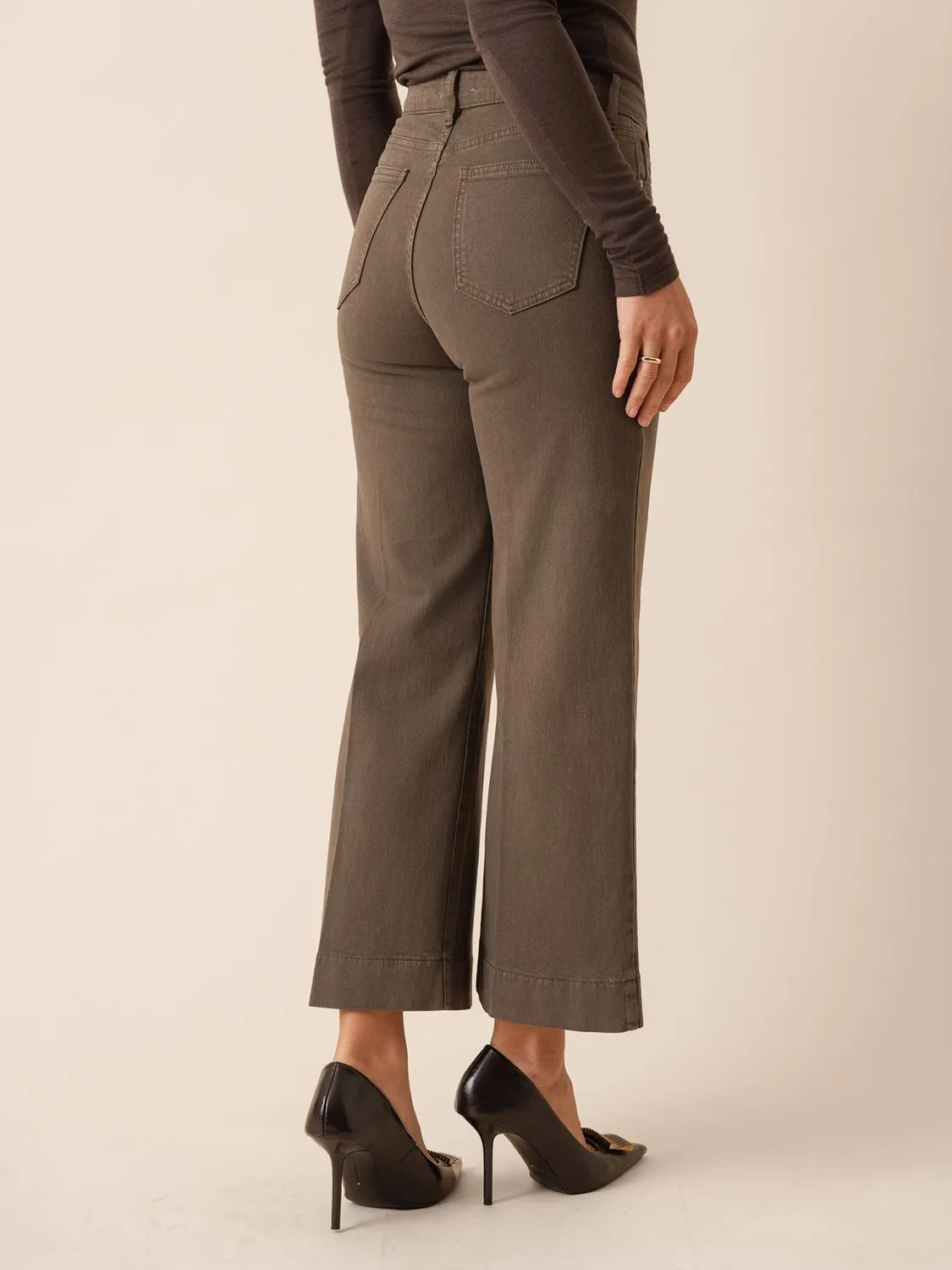 Oraije Windy jeans wide kaki