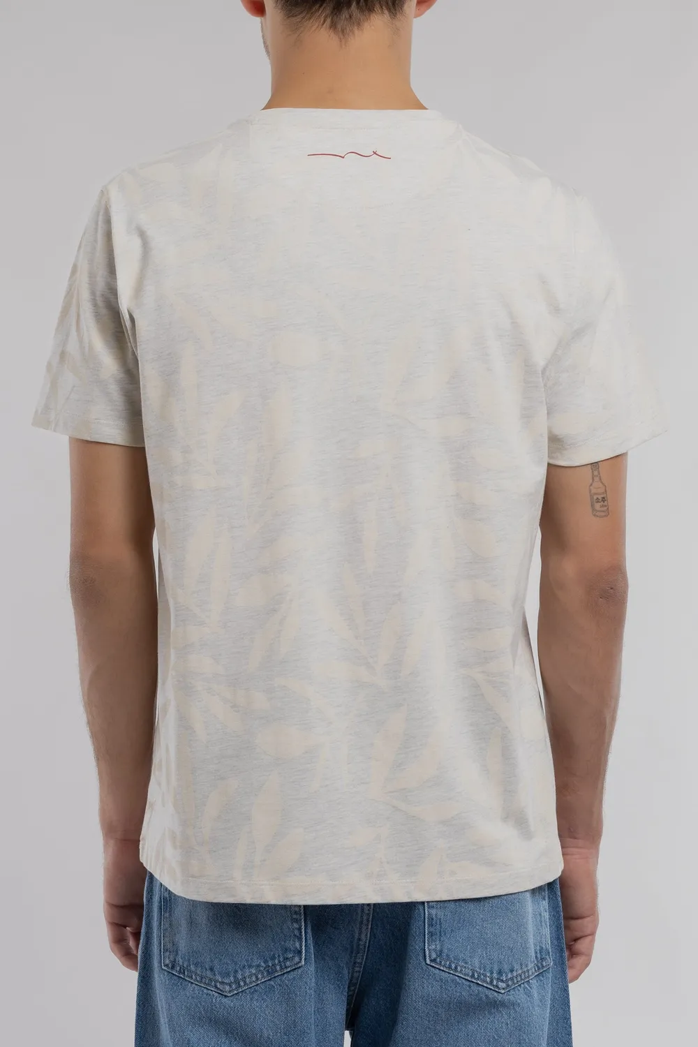 Teddy Smith T-Areski MC Blanc Ivoire t-shirt floreale bianca