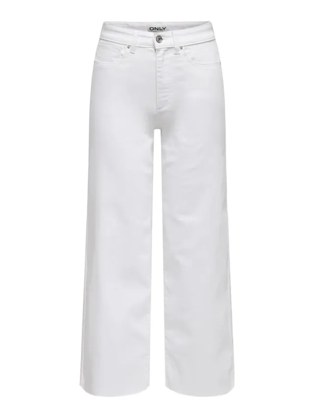 ONLY Onlann Madison jeans larghi cropped vita alta