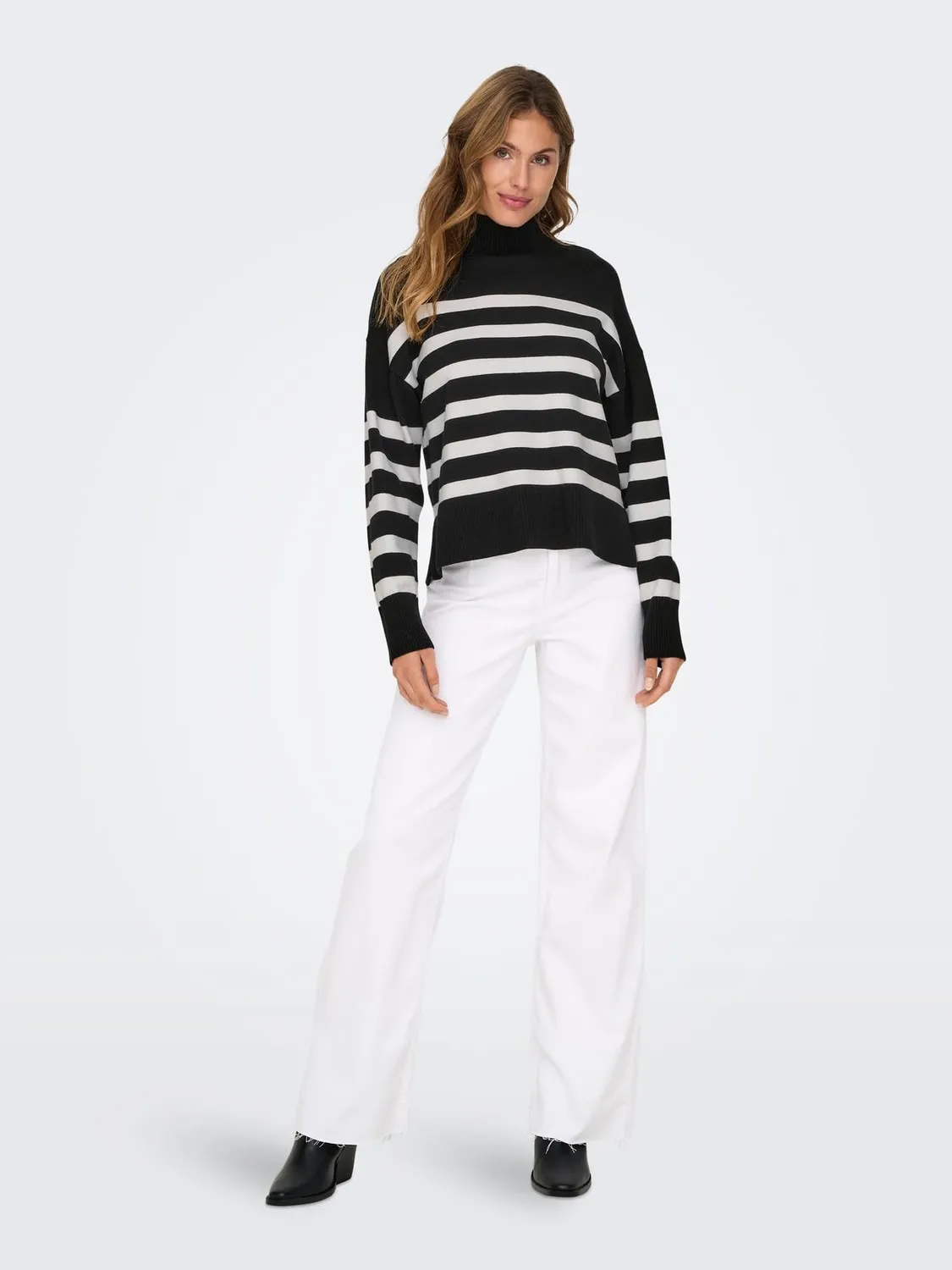 ONLY Onlbari maglione collo alto nero XL