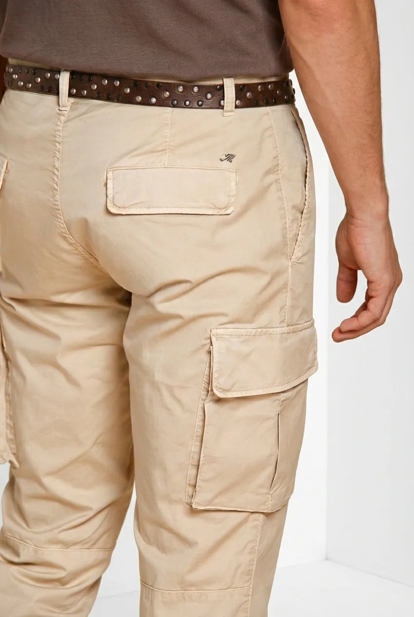 Mason's Chile Pantalone Cargo Uomo Beige Chiaro Regular