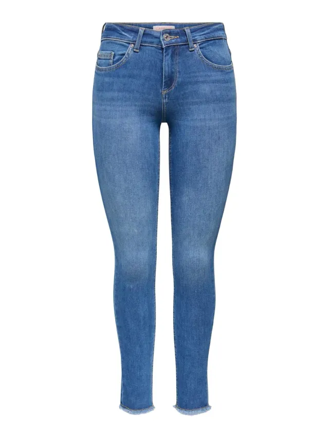 ONLY ONLBLUSH Mid SK Jeans Donna Blu gamba skinny S