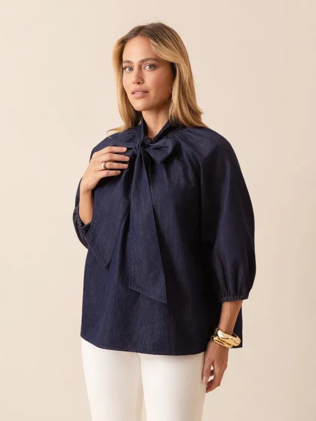 Oraije Charlotte camicia denim oversize brut