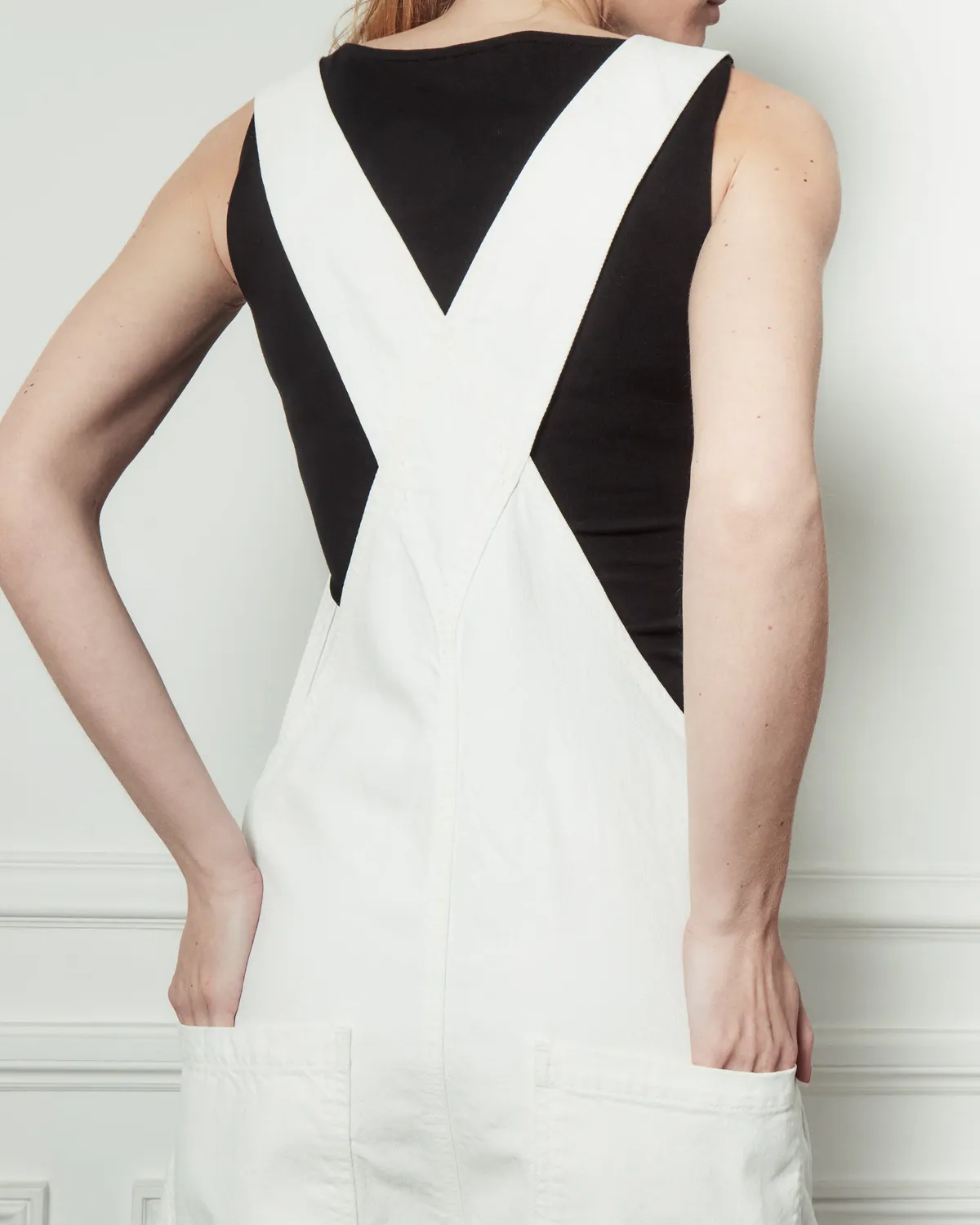 acquaverde Silver salopette corta off white