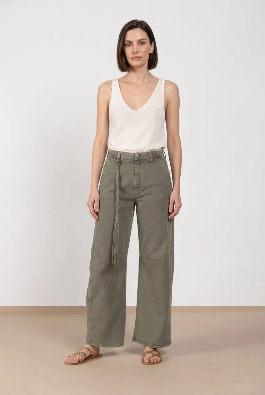 Mason's Valerie Denim Donna Verde Balloon Fit