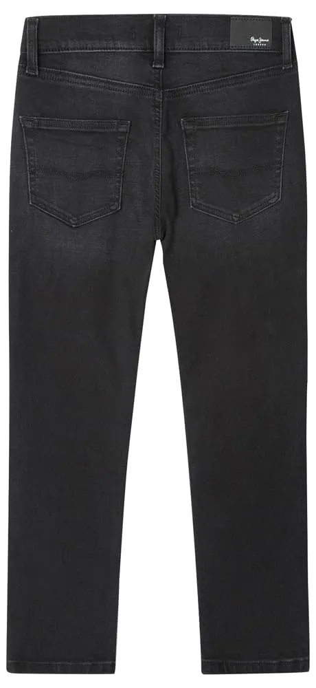 Pepe Jeans Finly Jeans Skinny Bambino Nero vita bassa