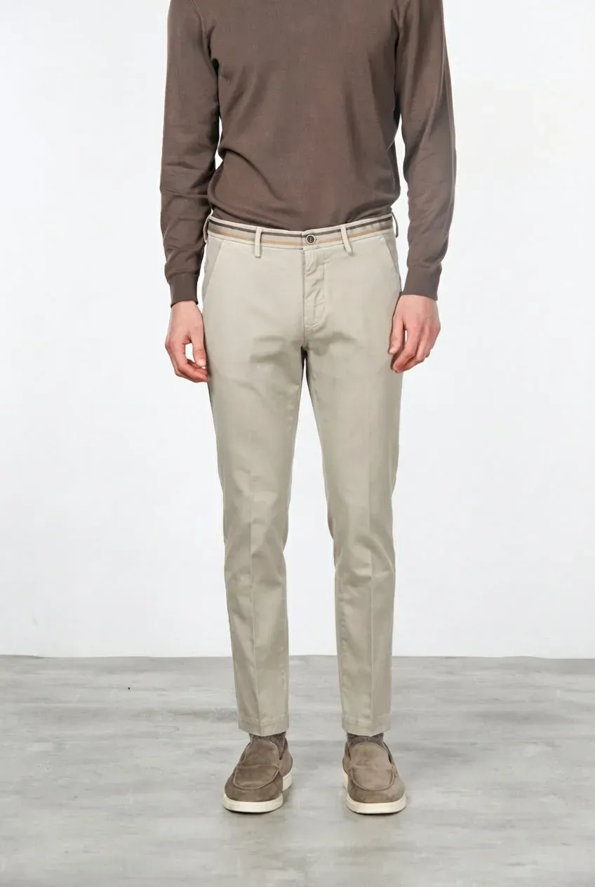 Mason's Torino Winter pantalone chino uomo slim ghiaccio