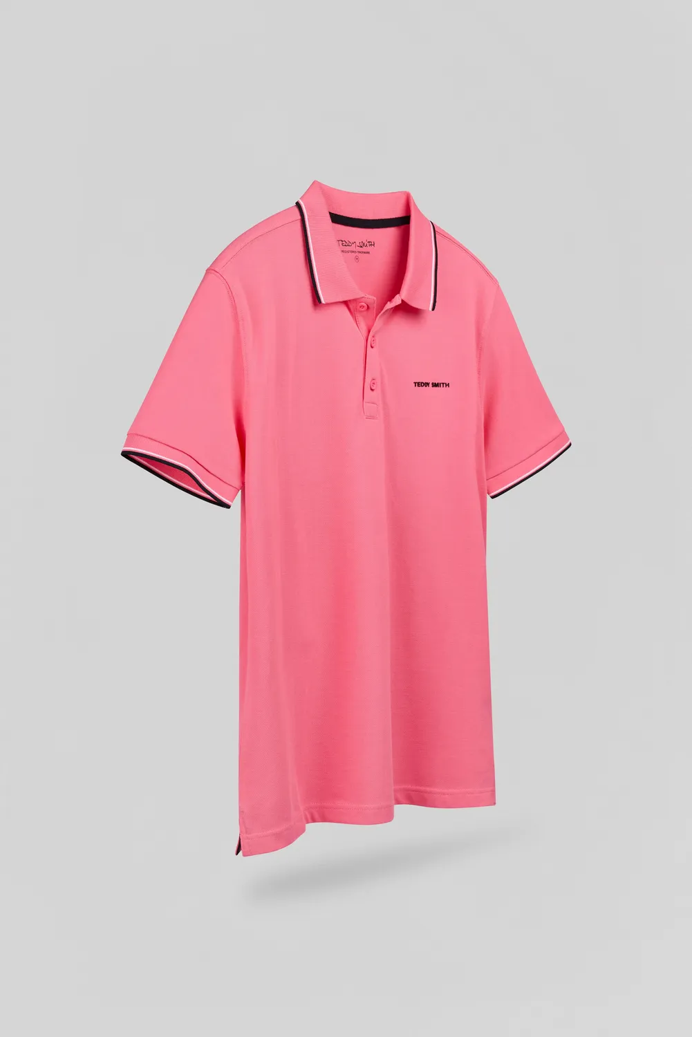 Teddy Smith Pasian 2 polo uomo rosa vif cotone