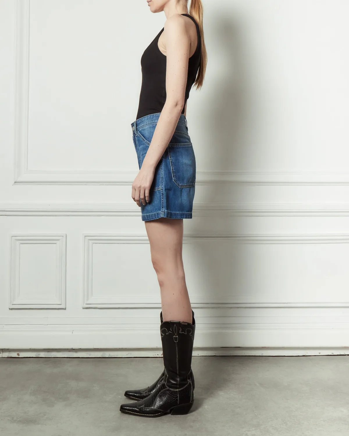 Acquaverde Mary shorts cargo Worn vita alta