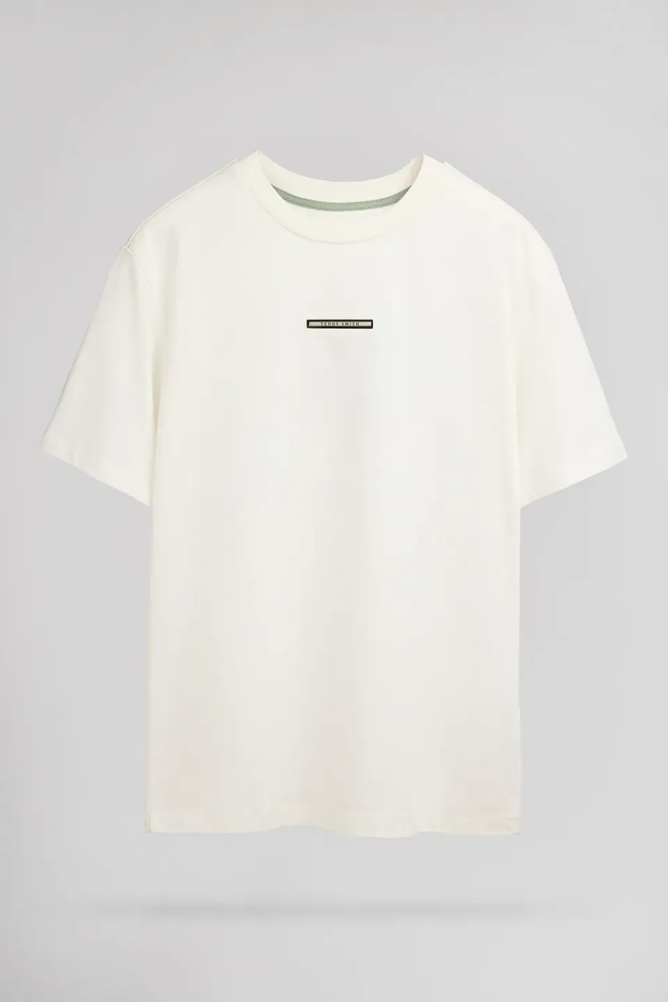Teddy Smith T-Olivio MC t-shirt uomo bianca vestibilità ampia