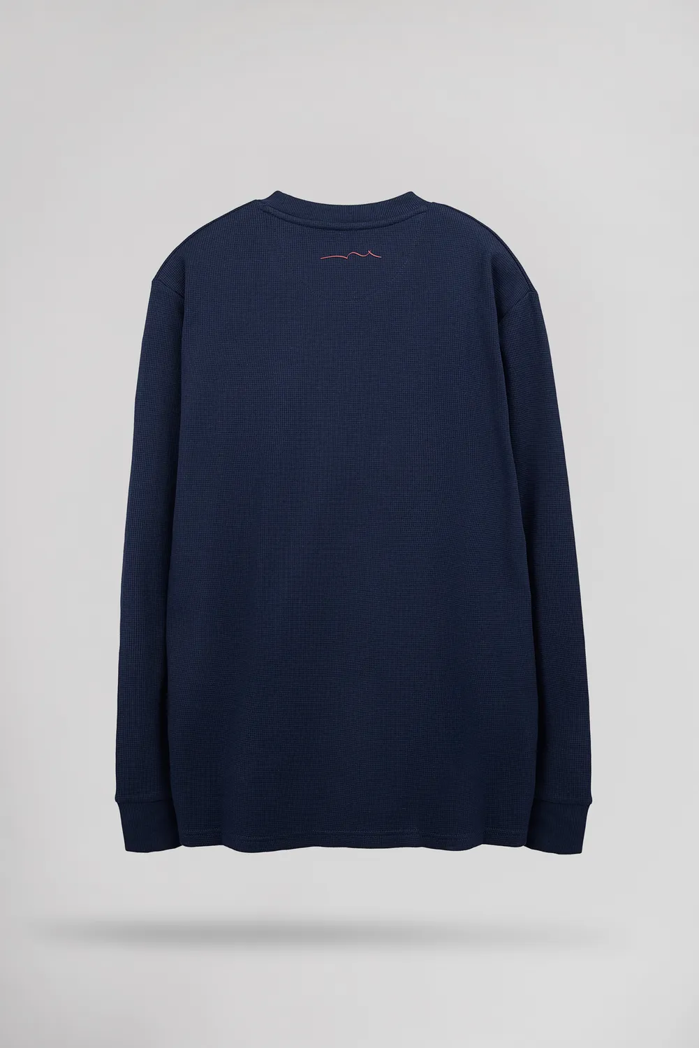 Teddy Smith T-Waffle ML maglia maniche lunghe US Navy cotone